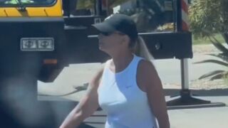This Karen, in a HOA called a Heavy duty wrecker to come tow a crane that was inside her development