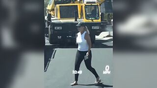 This Karen, in a HOA called a Heavy duty wrecker to come tow a crane that was inside her development