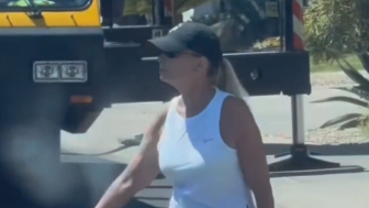 This Karen, in a HOA called a Heavy duty wrecker to come tow a crane that was inside her development