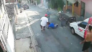 Thief Running from the Cops hits Innocent Man..He Died later and the Thief was Killed by justice (See Info)