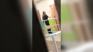 Female Prison Guard caught Coming Out of Cell is Crazy