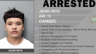 Four Juveniles Arrested for Attempted Car Burglaries, Vehicle Theft