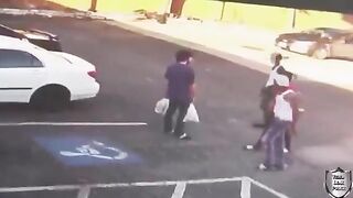 They kicked the random white man in the face while saying “black lives matter.”