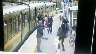 Ireland: This is Sickening...watch these Migrants Mess with Group of Girls trying to get on Train (Watch Full Video for Ending)