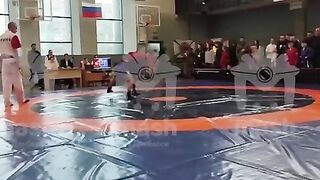Russia: Wrestling Match turns Dead Serious as Grenade or Explosive, Go Off in the Crowd