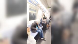 Black Woman Smokes Crack right on the NYC Full Subway....Where has Society Gone?