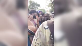 Parting of the Red Sea: Brazilian Police have the Respect of the Crowd at Carnival