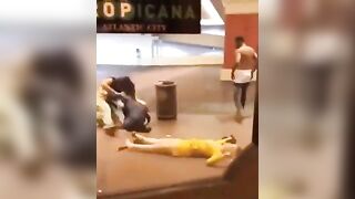 Girl in Yellow had a Weapon too...Her Shoe, not Good Enough