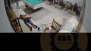 Brutal Footage from Brazil Pool Hall Shooting shows Inside AND Outside during Fatal Shooting