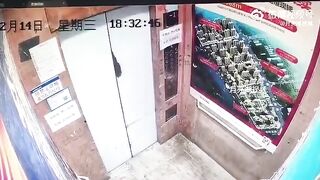 Chinese Kid Lights elevator on Fire and the Whole thing (See info)