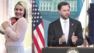 JD Vance says he told Karoline Leavitt he's ONLY filling in as press secretary for th