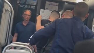 WHlTE men harassed an Asian girl in Greece