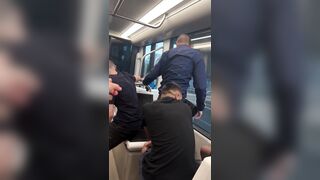 WHlTE men harassed an Asian girl in Greece