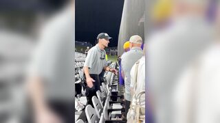 Security was kicking out LSU parents after their final game and a HEATED exchange broke out