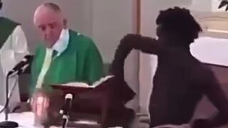 Devil in France Steals Bible in the Middle of Church Mass