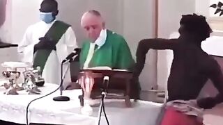 Devil in France Steals Bible in the Middle of Church Mass