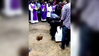 Burial of a witch in Haiti