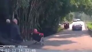 Poor Grandma and the Runaway Wheelchair....