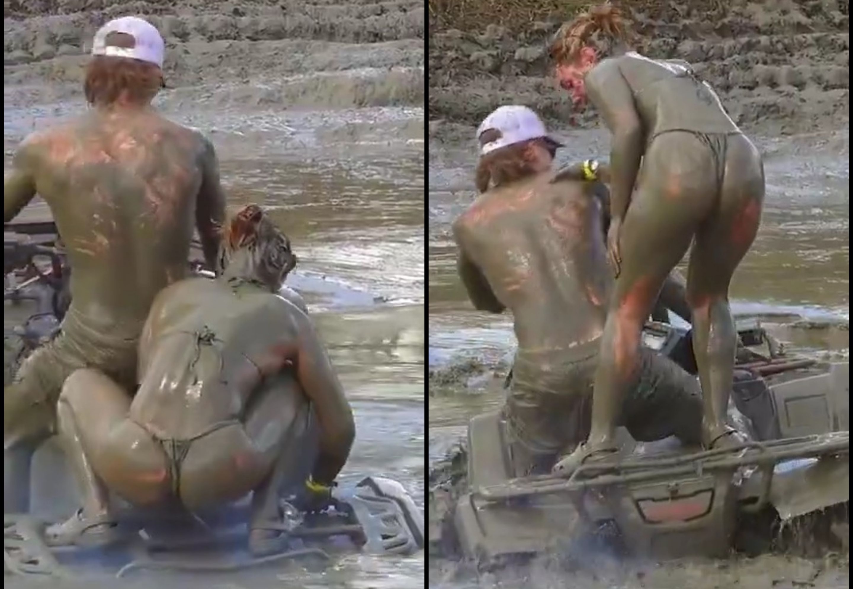 Playing in the mud