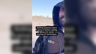 Nothing Suspicious about Syrians Crossing the U.S border Wearing 5.11 Tactical Gear
