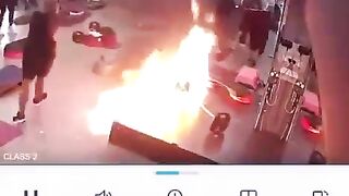 A Man in Cyprus decided to Burn his Gym Down...The Bizarre Gym Videos continue