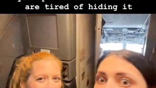 2 White Women are So Excited they have White Airplane Pilots for their Trip. Racist? Or personal opinion?