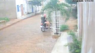 Barefoot Double Riding Girls get Taken out by Driver in Brazil (See Description)