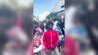 A massive brawl broke out during a graduation ceremony at Boca Ciega High School