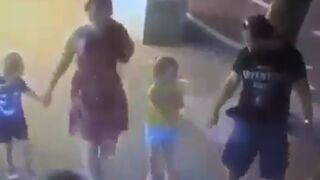 Family out on the Town are Shocked when a Fat lady Attacks one of their Daughters