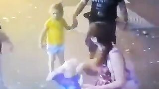 Family out on the Town are Shocked when a Fat lady Attacks one of their Daughters