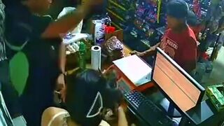 Hero Man saves Woman with a Machete