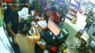 Hero Man saves Woman with a Machete