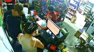 Hero Man saves Woman with a Machete