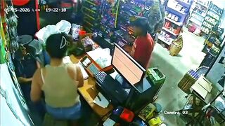Hero Man saves Woman with a Machete