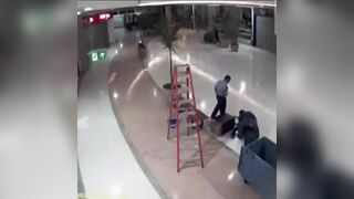 Worker at Top of Ladder loses his Balance was paralyzed from the Fall