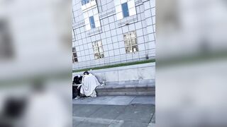 I thought this was a Protest but its just High Sleeping Homeless in San Francisco California