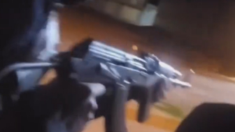 A drive-by shooting targeting a Basij member has surfaced in a newly circulating video from Iran