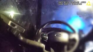 CPD officer shooting through the windshield of his squad car to neutralize a gunman