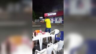 Man comes Back with a Sickle to get Revenge but Finds Out quickly