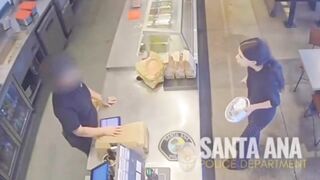 Woman throws food at Chipotle worker during confrontation in Santa Ana