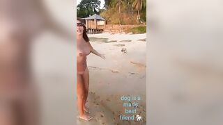 The Dog Steals Woman's Bikini...Man's Best Friend Proves It