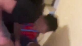 Stepson goes Medieval on Stepdad for Beating his Mom while Mom Cheers On