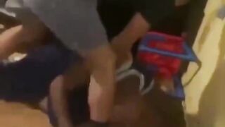 Stepson goes Medieval on Stepdad for Beating his Mom while Mom Cheers On