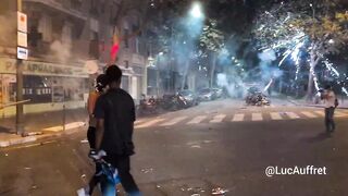 This is Paris tonight. A war zone. Muslims are literally destroying Europe.
