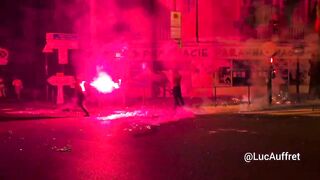 This is Paris tonight. A war zone. Muslims are literally destroying Europe.