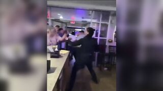 Angry Female Police Officer can Fight and She Wants to Fight..