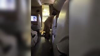 Unique Video shows Flight Crew Knock Out and Tie a Drunk Man Up..Don't Mess with Dubai