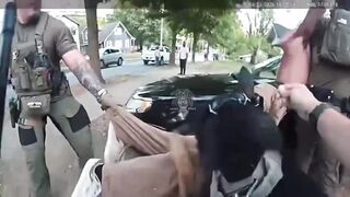 A man being arrested in Alabama was bitten by a police K-9 and bit the dog back.