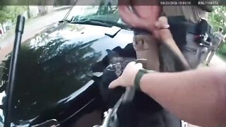 A man being arrested in Alabama was bitten by a police K-9 and bit the dog back.
