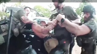 A man being arrested in Alabama was bitten by a police K-9 and bit the dog back.